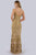 Lara Dresses - 29744 Embellished Plunging V-neck Sheath Dress Special Occasion Dress