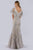 Lara Dresses - 29756 Cape Sleeves Illusion Neckline Beaded Ornate Gown Special Occasion Dress
