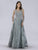 Lara Dresses - 29761 Leaf Motif Embroidered Long Sleeve Gown Special Occasion Dress