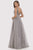 Lara Dresses - 29776 Lace Deep V-neck A-line Gown Prom Dresses