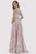 Lara Dresses - 29784 Embroidered V-neck A-line Gown Prom Dresses