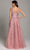 Lara Dresses - 29862 V-Neck Beaded Lace Ornate Tulle A-Line Gown Special Occasion Dress