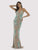 Lara Dresses - 29892 Embellished Deep V-neck Trumpet Dress Evening Dresses