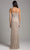 Lara Dresses - 29904 Beaded Plunging V-neck Fitted Dress Special Occasion Dress