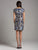 Lara Dresses - 29909 Cap Sleeve Geometric Beaded Short Dress Special Occasion Dress