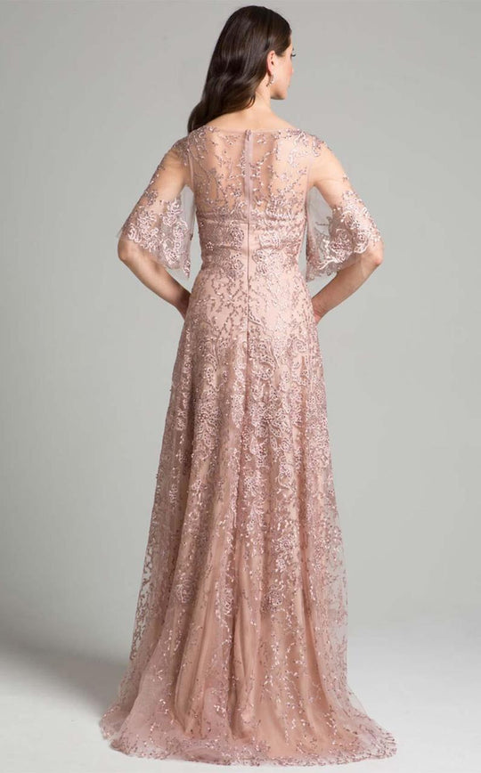 Lara Dresses - 33277 Laced Illusion Bateau A-line Dress