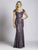 Lara Dresses - 33491 Cap Sleeve Sweetheart Lace Gown Special Occasion Dress 0 / Slate