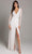 Lara Dresses - 51007 Beaded Deep V-neck Long Sleeve Sheath Dress Evening Dresses