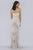 Lara Dresses - 51019 Shimmering Lattice Rendered Sheath Gown Pageant Dresses