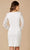 Lara Dresses - 51052 Plunging V-Neck Sheath Dress Bridal Dresses