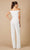 Lara Dresses - 51060 Off Shoulder Short Sleeves Jumpsuit Evening Dresses