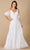Lara Dresses - 51064 Cold Shoulders A-Line Evening Dress Bridal Dresses 0 / Ivory