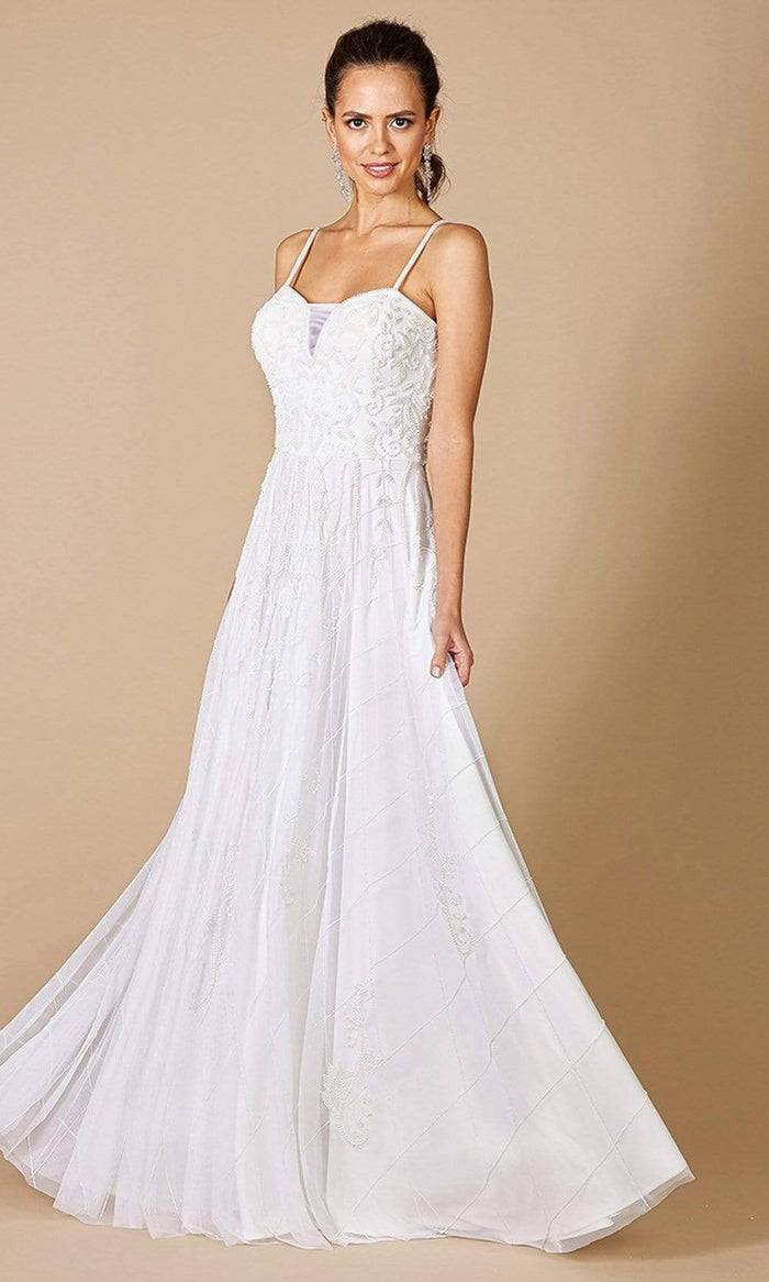Lara Dresses - 51077 Sweetheart A-Line Evening Dress Bridal Dresses 0 / Ivory