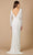 Lara Dresses - 51090 Long Sleeve Textured Column Dress Bridal Dresses