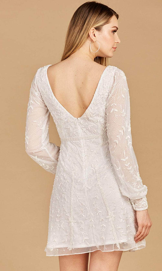 Lara Dresses 51116 - Long Sleeved Cocktail Dress