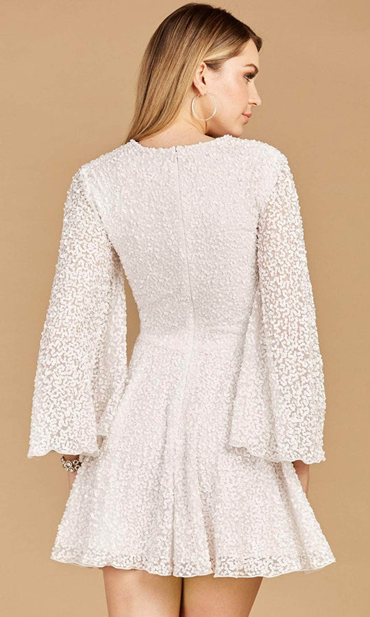 Lara Dresses 51121 - Long Bell Sleeved Cocktail Dress