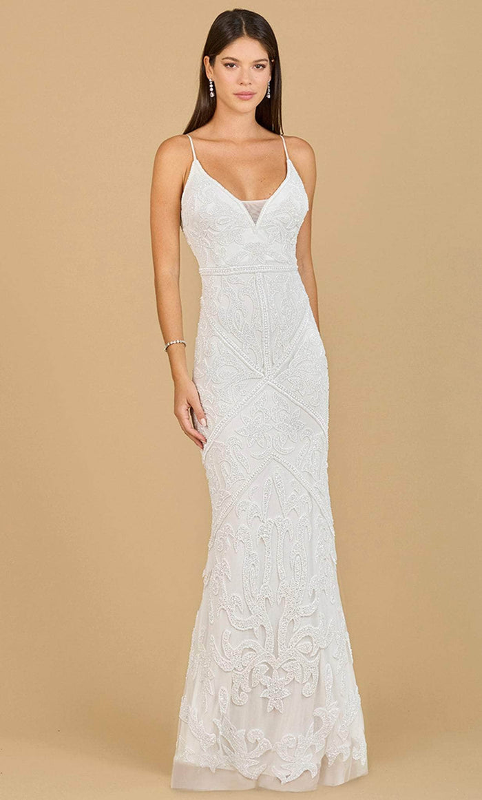 Lara Dresses 51140 - Ornate Mermaid Bridal Dress Special Occasion Dress 0 / Ivory