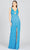 Lara Dresses 9974 - Fringed Cutout Prom Dress Special Occasion Dress 0 / Ocean
