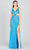 Lara Dresses 9982 - Cutout V-Neck Prom Dress Special Occasion Dress 0 / Ocean