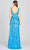 Lara Dresses 9982 - Cutout V-Neck Prom Dress Special Occasion Dress