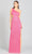 Lara Dresses 9983 - One Shoulder Cutout Prom Dress Special Occasion Dress 0 / Hot Pink