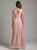 Lara Dresses - Embellished V-neck A-line Dress 29963 CCSALE 14 / Blush
