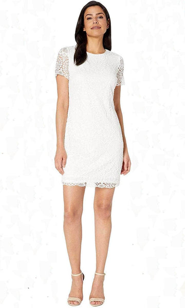 Laundry HP03K80 - Short Sleeve Lace Sheath Formal Dress  Couture Candy