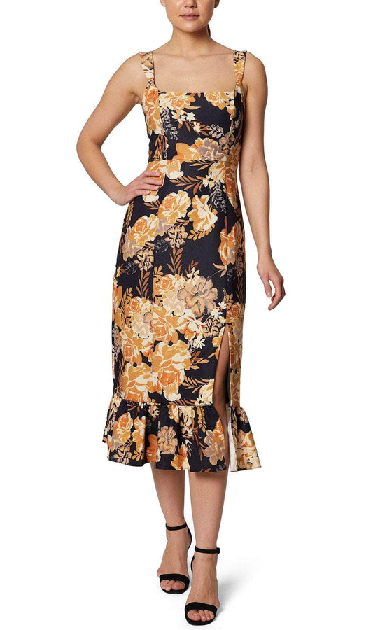 Laundry HU07D18 - Sleeveless Floral Casual Dress Cocktail Dresses 2 / Floral Bouquet
