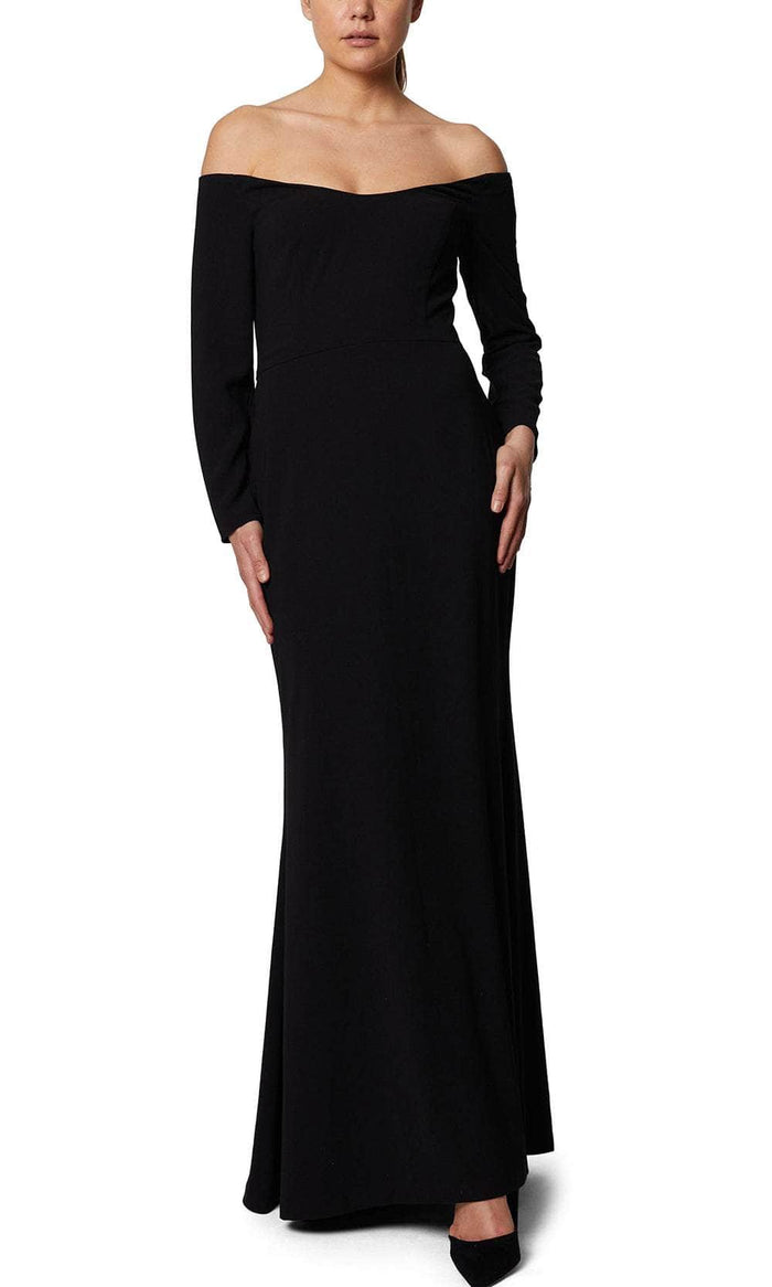 Laundry HU07D51 - Long Sleeve Formal Gown Prom Dresses 2 / Black