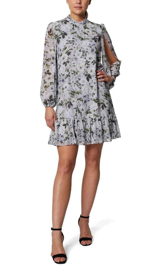 Laundry HU07D67 - Floral Split Sleeve Casual Dress Cocktail Dresses 0 / Full Bloom
