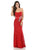 Lenovia - 5113 Strapless Sweetheart Sequined lace Dress Bridesmaid Dresses XS / Red
