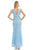 Lenovia - 5144 Embellished Lace V-neck Trumpet Dress Bridesmaid Dresses