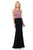 Lenovia - 5146 Geometric Sequined Halter Sheath Dress Prom Dresses XS / Blk/Pink