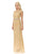 Lenovia - 5152 Sheer Sequin Lace Gown with Crystal Beaded Belt Bridesmaid Dresses