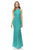 Lenovia - 5189 Lace Halter Neck Trumpet Dress Bridesmaid Dresses XS / Jade