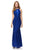 Lenovia - 5189 Lace Halter Neck Trumpet Dress Bridesmaid Dresses XS / Royal