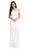 Lenovia - 5194 Off Shoulder Mermaid Long Formal Dress with Train Bridesmaid Dresses XS / Ivory
