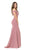 Lenovia - 5194 Off Shoulder Mermaid Long Formal Dress with Train Bridesmaid Dresses XS / Mauve