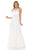 Lenovia - 5201 Halter Neck Embellished Sheath Dress Bridesmaid Dresses XS / Ivory
