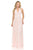 Lenovia - 5202 Ruched Plunging Halter A-Line Dress Bridesmaid Dresses XS / Blush/Pink