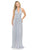Lenovia - 5202 Ruched Plunging Halter A-Line Dress Bridesmaid Dresses XS / Silver