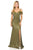 Lenovia - 5213 Metallic Off-Shoulder Trumpet Dress Bridesmaid Dresses
