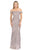Lenovia - 5224 Sequined Off-Shoulder Trumpet Dress Bridesmaid Dresses XS / Rose Gold