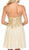 Lenovia - 8110 Gold Embroidered Strapless Cocktail Dress Special Occasion Dress