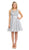Lenovia - 8120 Illusion Jewel Ballerina Cocktail Dress Cocktail Dresses XS / Silver