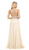 Lenovia - 8122 Crystal Beaded Halter Chiffon A-line Dress Bridesmaid Dresses