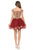 Lenovia - 8124 Gold Lace Appliqued Off Shoulder A-Line Dress Bridesmaid Dresses