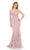 Lenovia - 8137 Embroidered Off Shoulder Trumpet Dress Bridesmaid Dresses XS / Mauve