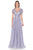 Lenovia - 8139 Embroidered V Neck A-line Gown Mother of the Bride Dresses XS / Lilac