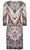 London Times - T3085M Chevron Print Sheath Dress Semi Formal